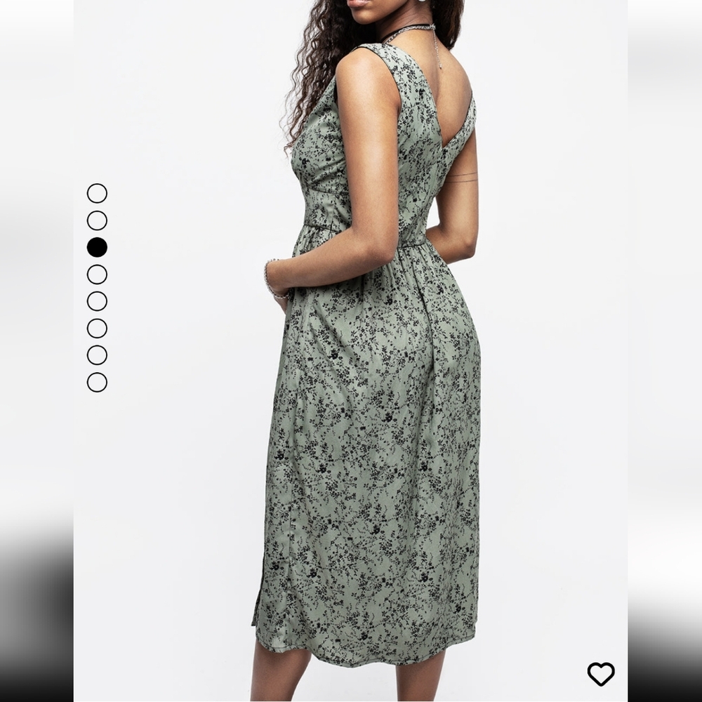 Disturbia Black Floral Midi Dress - Picture 3 of 4